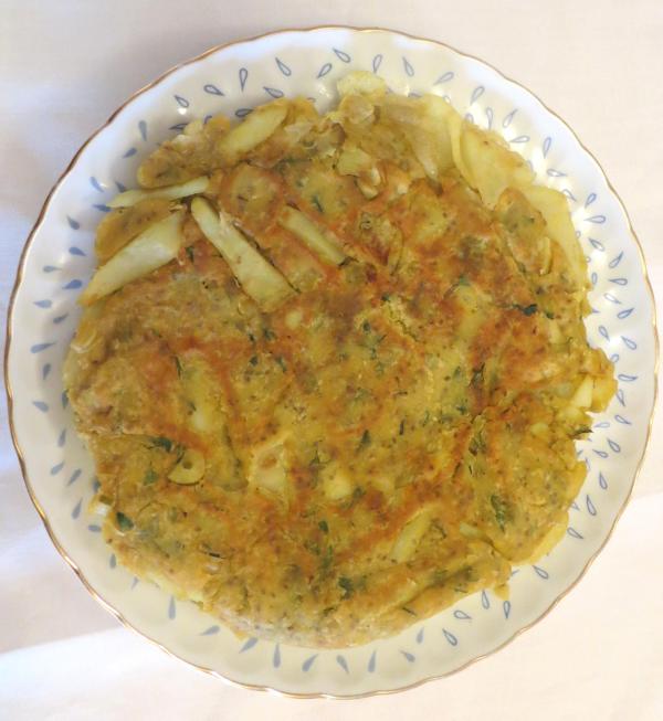 Tortilla in a dish